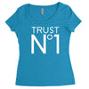 trust no Women's Triblend Scoop T-shirt