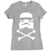 stormtrooper skull Ladies Fitted T-Shirt