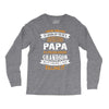 Super Cool Papa Of A Freaking Awesome Grandson Long Sleeve Shirts