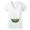 Two Peas In a Pod Twin Chocolate Babies Women's V-Neck T-Shirt