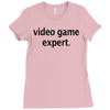 video game expert t shirt 3xl funny xbox ps3 nerdy geeky wii cod snipe Ladies Fitted T-Shirt