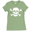 skull bones Ladies Fitted T-Shirt