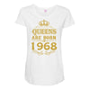 queens are born in 1968 Maternity Scoop Neck T-shirt