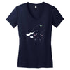cute bunny Women's V-Neck T-Shirt