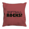 softball rocks Throw Pillow