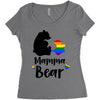 mama bear gay pride Women's Triblend Scoop T-shirt