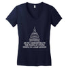 never underestimate Women's V-Neck T-Shirt