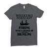 fishing funny Ladies Fitted T-Shirt