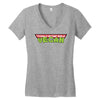 ninja turtles parody vegan Women's V-Neck T-Shirt