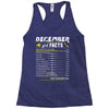 December Girl Facts Sagittarius Racerback Tank