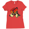 record eater Ladies Fitted T-Shirt