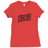 i love you stardust Ladies Fitted T-Shirt