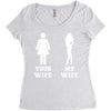 my wife your wife Women's Triblend Scoop T-shirt