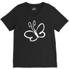 butterfly sticker vinyl V-Neck Tee