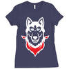 Siberian Husky Ladies Fitted T-Shirt