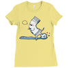 open wide Ladies Fitted T-Shirt