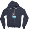 Jumping See Zipper Hoodie