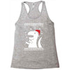 big trex santa ugly christmas Racerback Tank