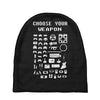 choose your weapon gamers Baby Beanies