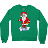 father christmas ringing xmas bells santa Crewneck Sweatshirt