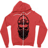 skate skull Zipper Hoodie