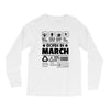 Born In March Long Sleeve Shirts