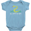 no step on snek 1 Baby Bodysuit