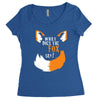 for fox sake Women's Triblend Scoop T-shirt