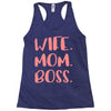 wife boss mom Racerback Tank