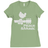 peace and music Ladies Fitted T-Shirt