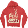 dear santa i've been good Zipper Hoodie