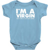 i'm a virgin but this is an old shirt Baby Bodysuit