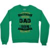 Super Cool Dad Of A Freaking Awesome Son Crewneck Sweatshirt