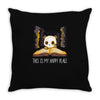 my happy place Throw Pillow