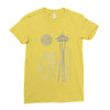 seattle skyline Ladies Fitted T-Shirt