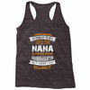 Super Cool Nana Of A Freaking Awesome Granddaughter Racerback Tank