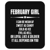 Super February Girl Mousepad