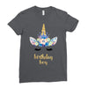 birthday unicorn family series birthday boy Ladies Fitted T-Shirt
