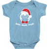 bah hum pug scrooge grinch christmas Baby Bodysuit