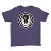 white and black Youth Tee