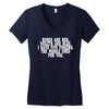 roses are red violets are blue i have five fingers the middle ones for Women's V-Neck T-Shirt