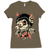 freaky biker Ladies Fitted T-Shirt