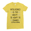 adapt or die encoded Ladies Fitted T-Shirt