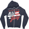 happy 4th of july Zipper Hoodie