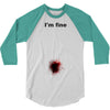 i'm fine gunshot 3/4 Sleeve Shirt