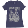the walking dead tv show daryl and merle dixon brothers zombies Ladies Fitted T-Shirt