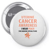 wear peach for uterine cancer Pin-back button