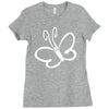 butterfly sticker vinyl Ladies Fitted T-Shirt