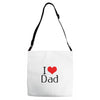 I LOVE DAD Adjustable Strap Totes
