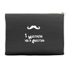 mustache u a question Accessory Pouches